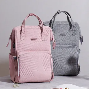 👜 Quilted Diaper Bag Backpack