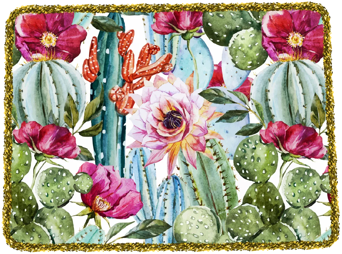 #100 Cactus Glitter State All 50 States Available