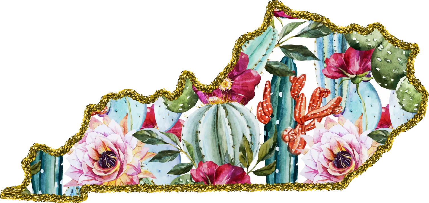 #100 Cactus Glitter State All 50 States Available