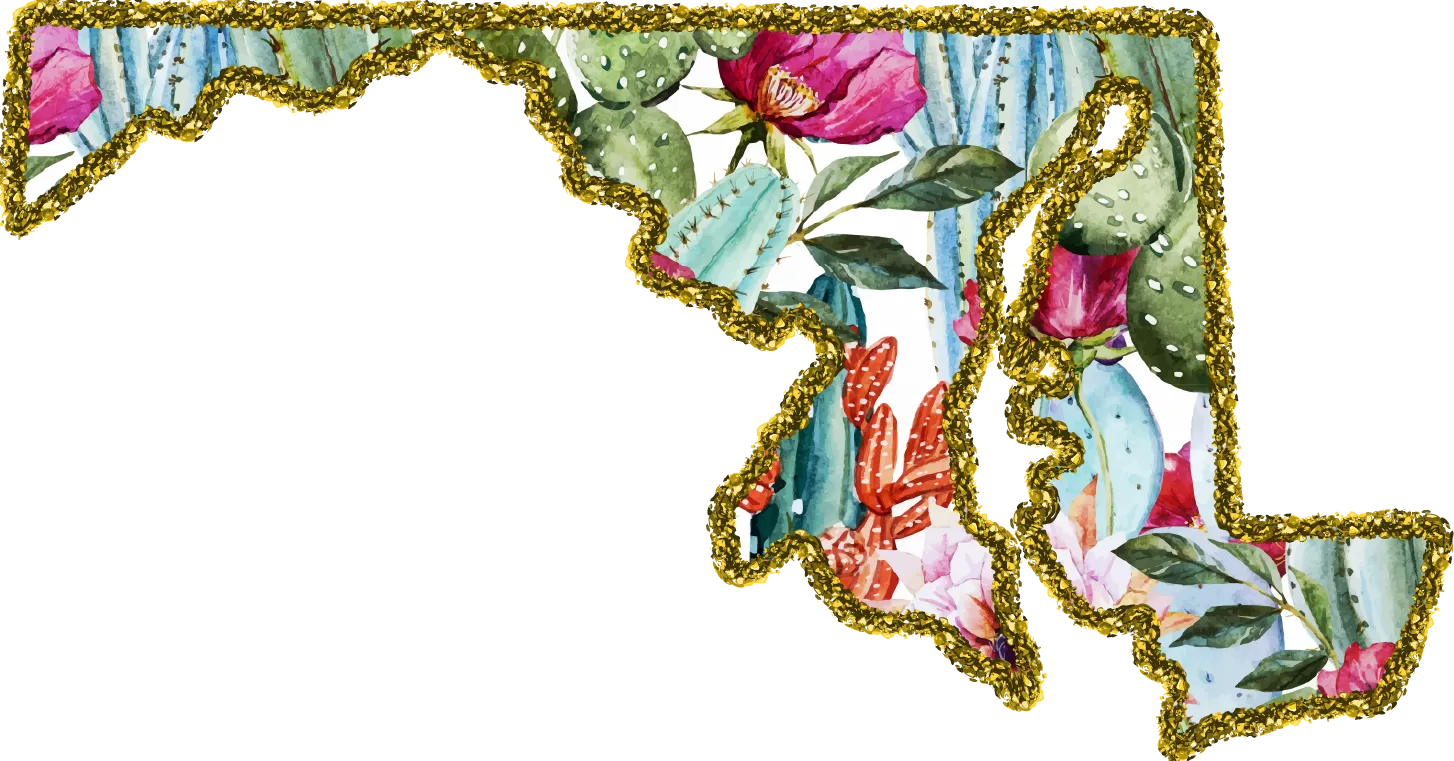#100 Cactus Glitter State All 50 States Available