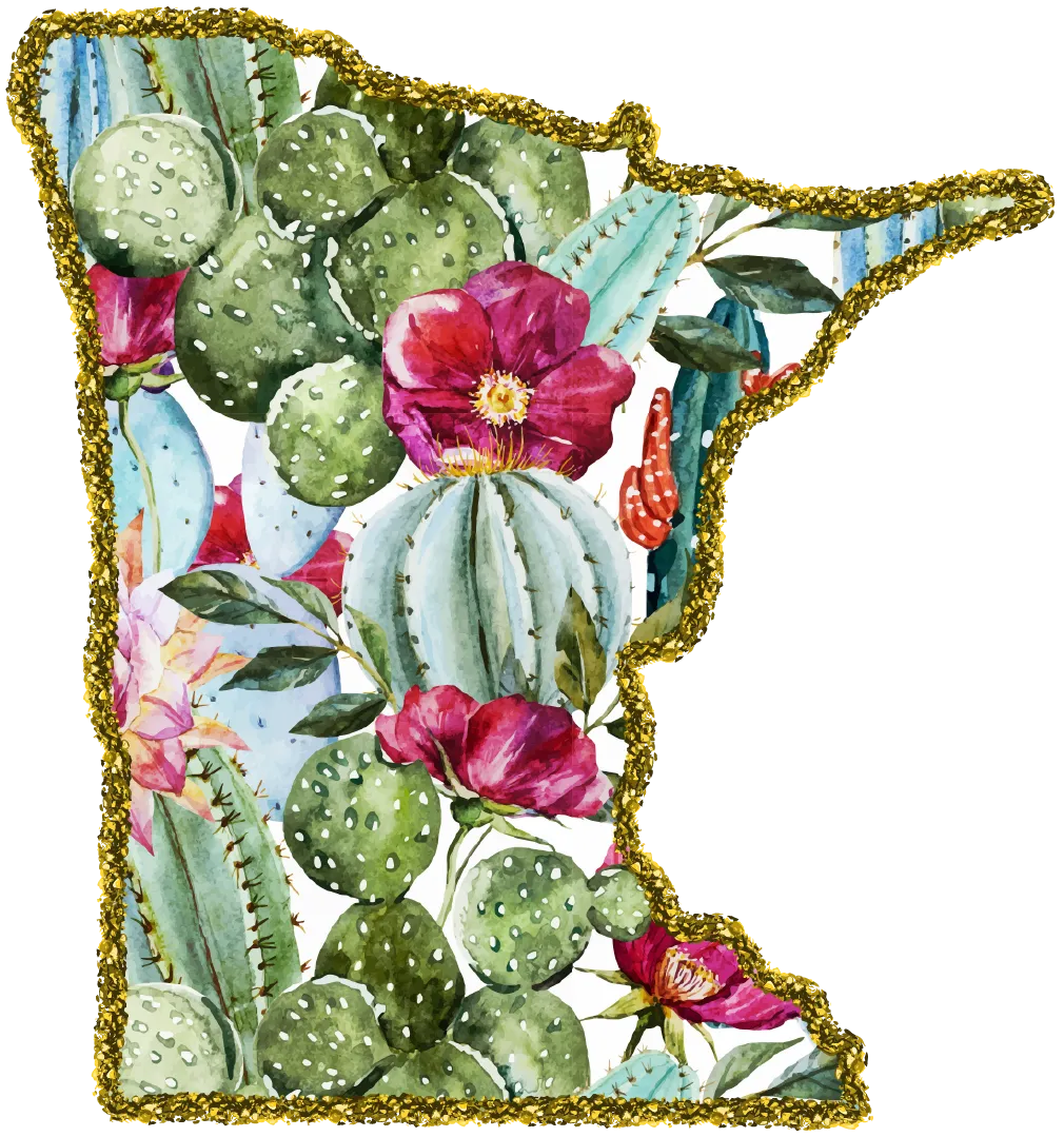 #100 Cactus Glitter State All 50 States Available