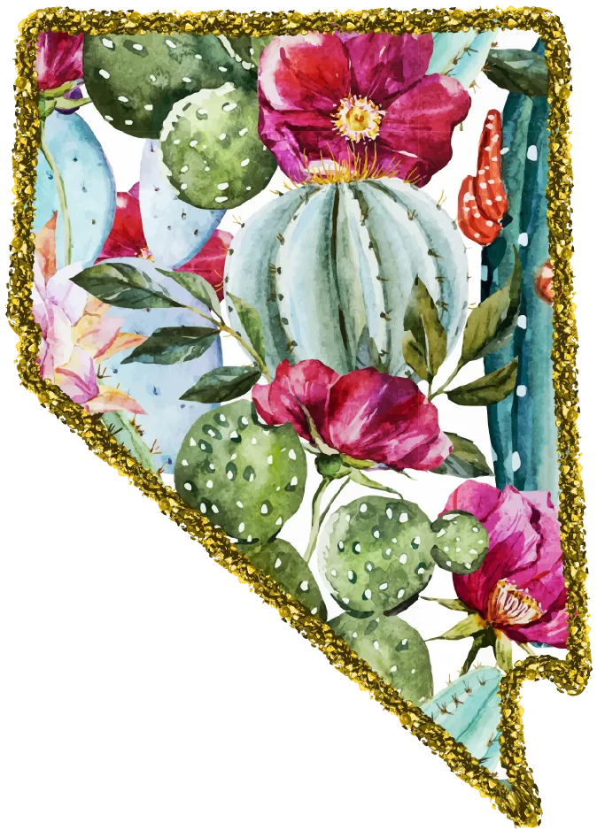 #100 Cactus Glitter State All 50 States Available