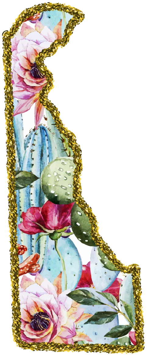#100 Cactus Glitter State All 50 States Available