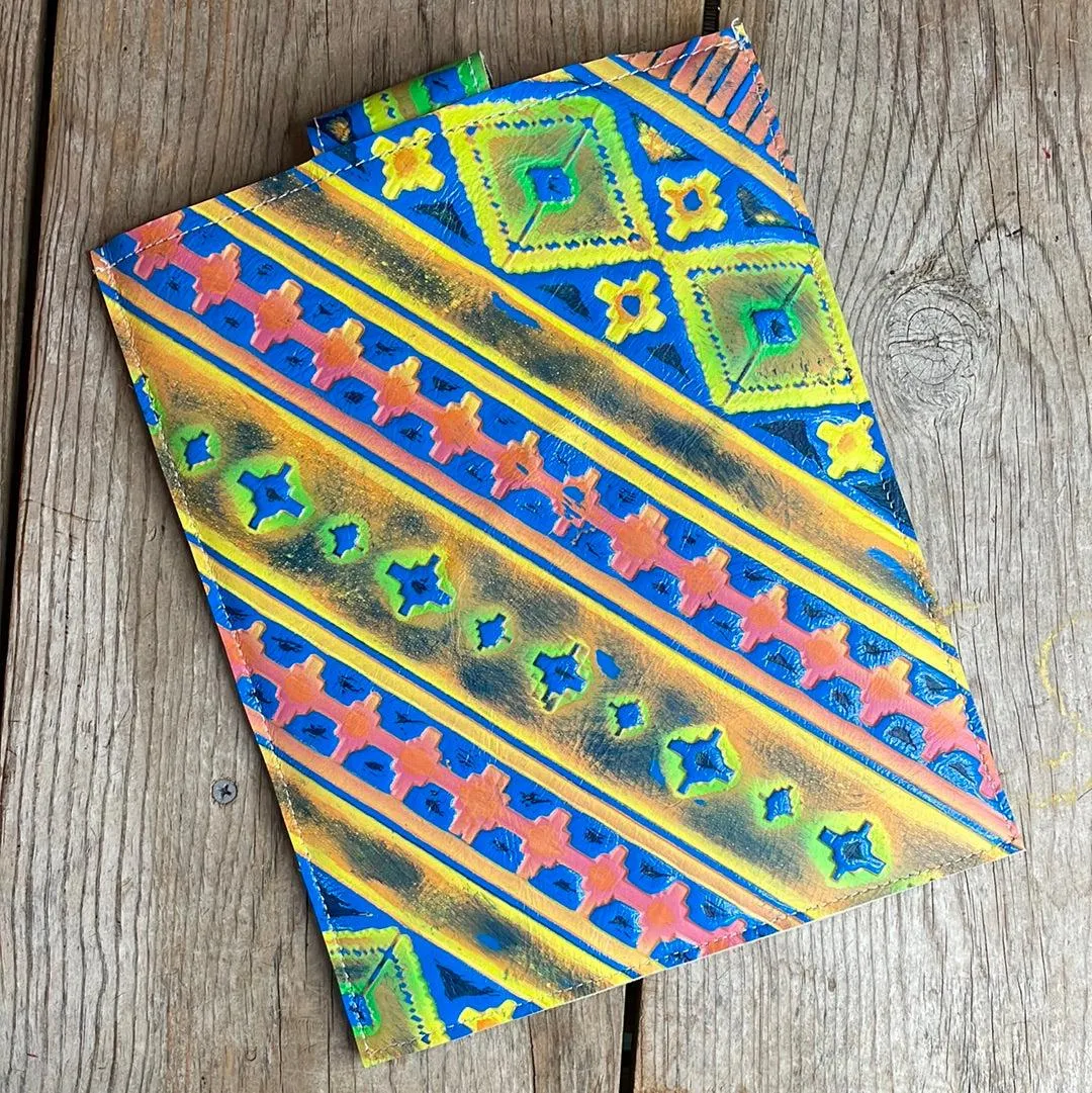 13'' Tablet Sleeve - Red Brindle w/ Neon Trip