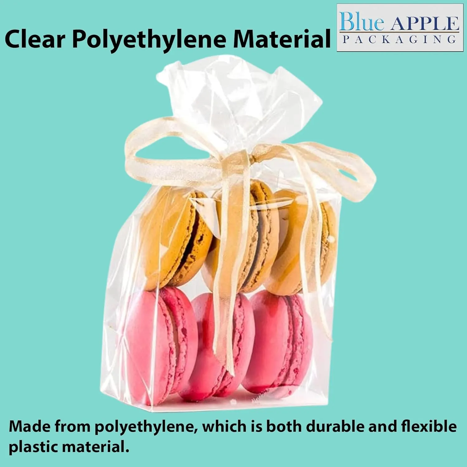 15X9X24 inches Gusseted Poly Bags Clear 1 Mil Low Density LDPE