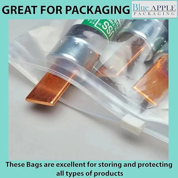 16X12 inches Resealable Poly Bags With Slide Seal 2.75 Mil (LDPE)