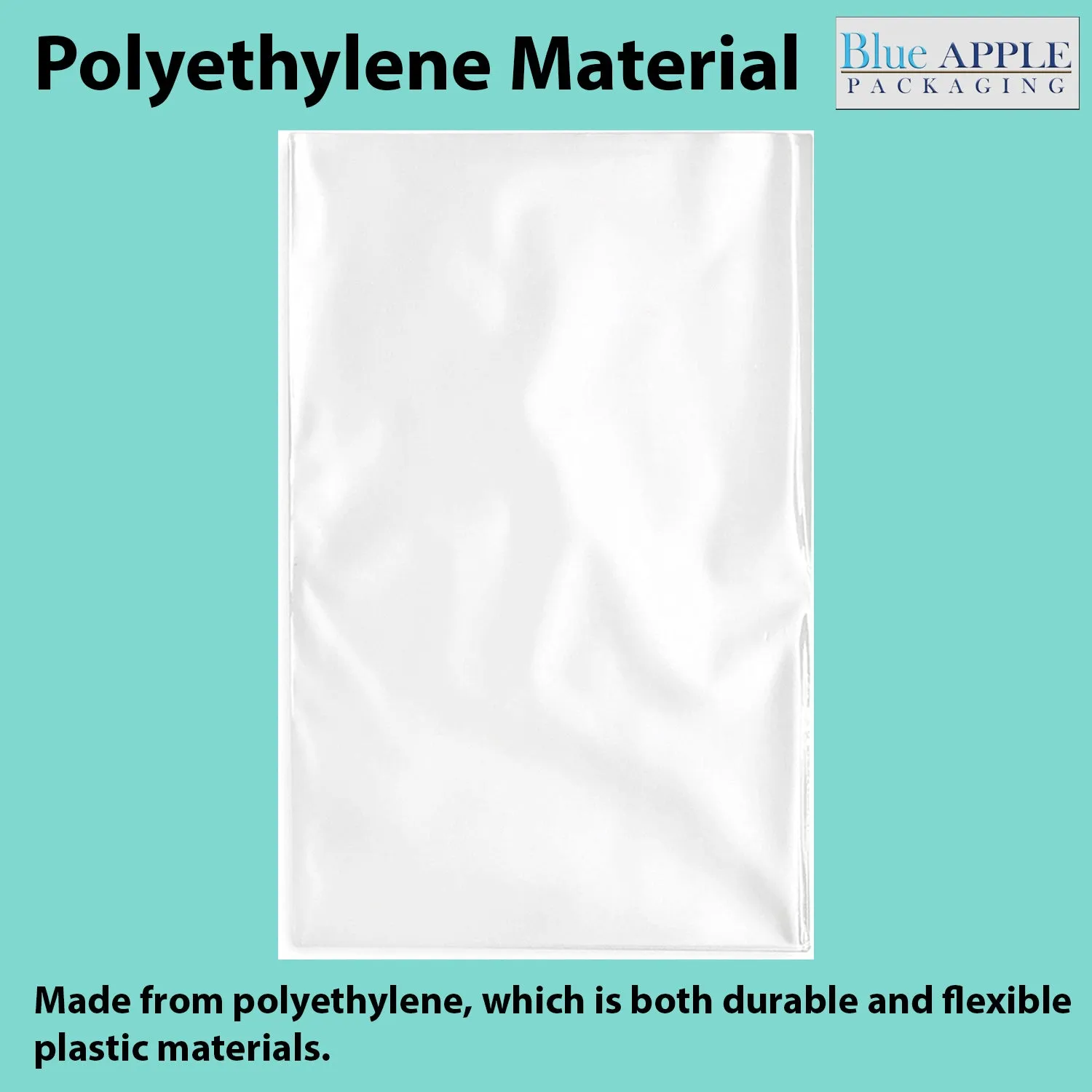 24X36 inches Clear Flat Poly Bags 4Mil Open Top (LDPE)