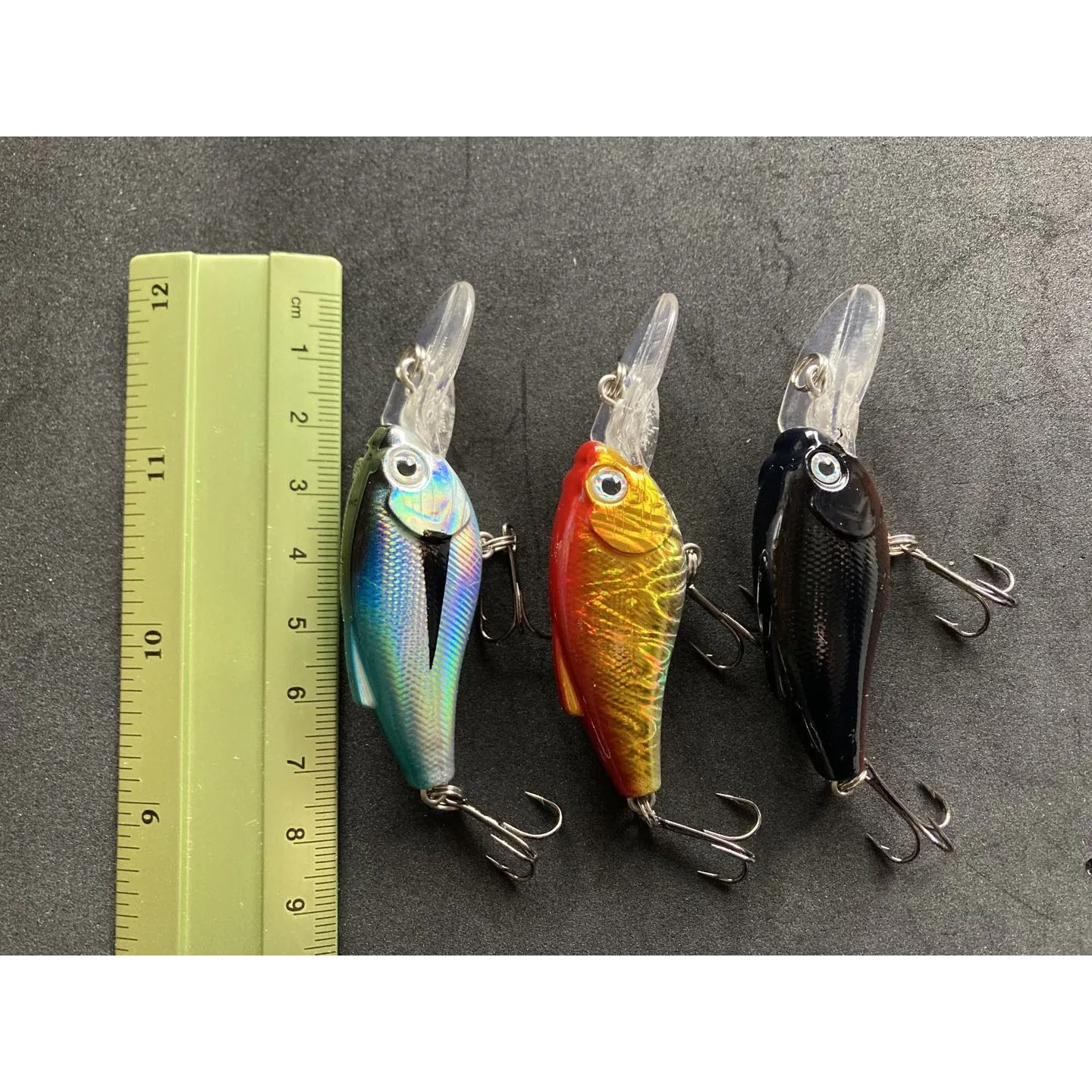 3 x Crankbait lures Shallow Hardbody 55mm Fishing Tackle