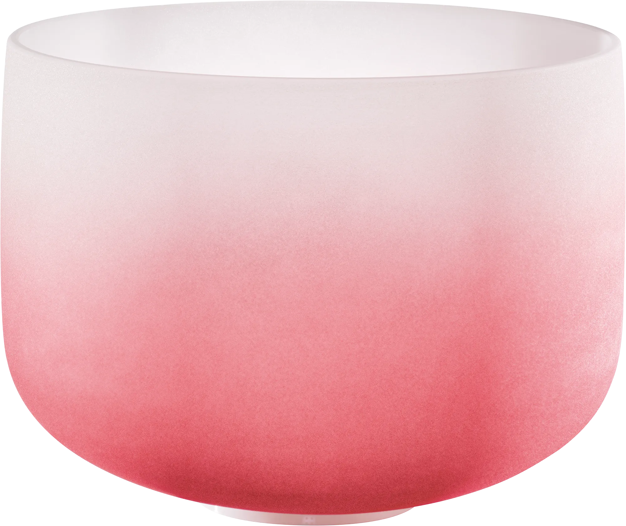 440 Hz 14" Root Chakra Crystal Singing Bowl Note C4 Red Color