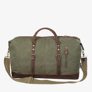 60L Canvas Weekender Duffle Bag