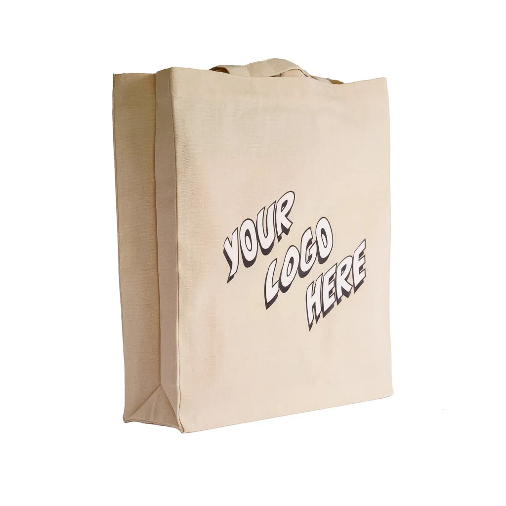 8oz Canvas Tote with Gusset - Low Minimum Order Quantity