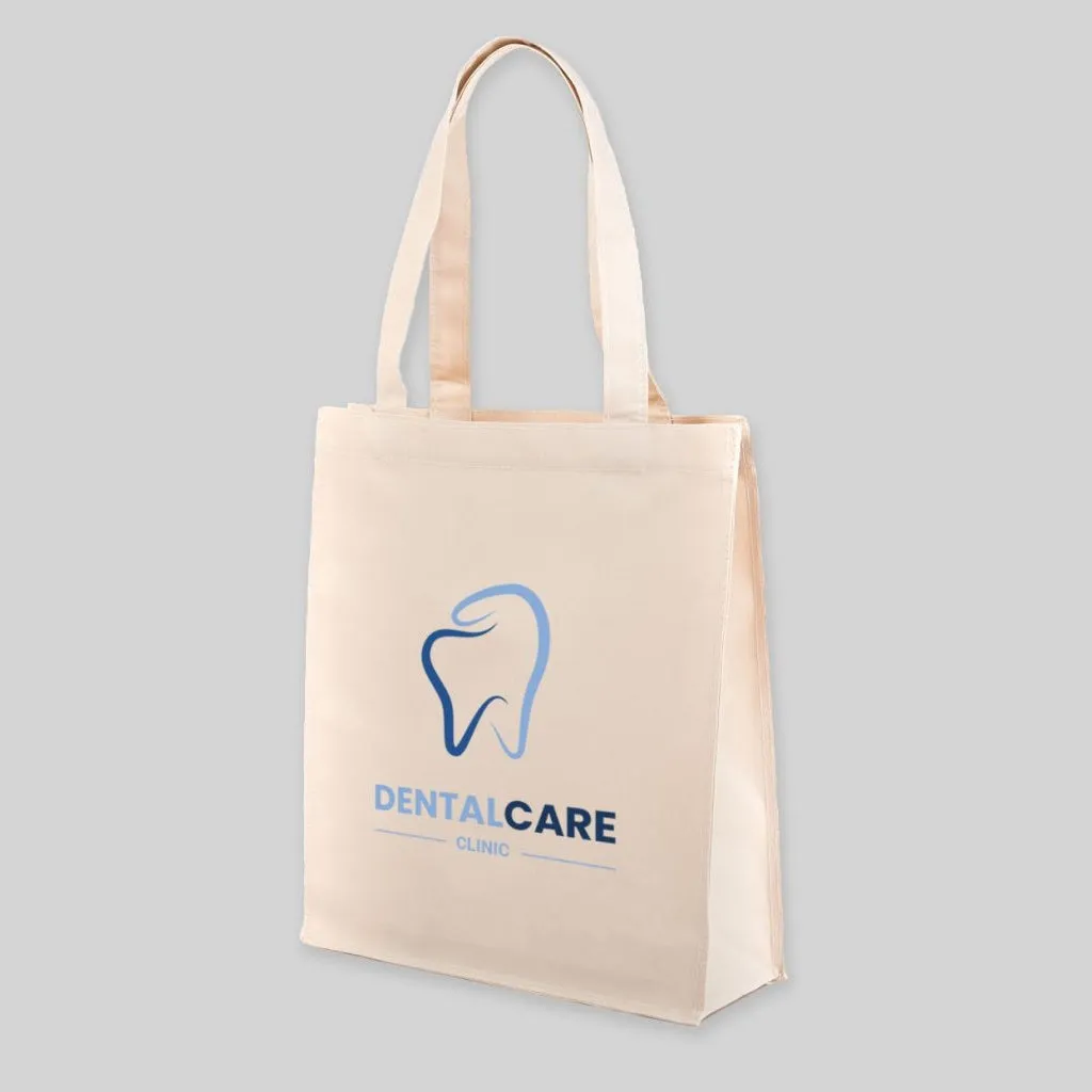 8oz Canvas Tote with Gusset - Low Minimum Order Quantity