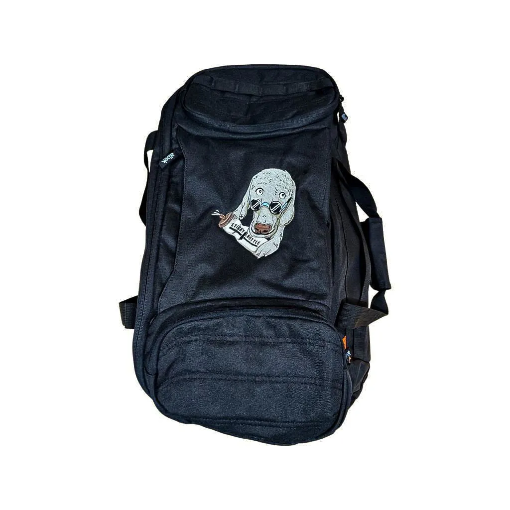 ALBEK Gear Bag Skytrail 51 Duffel Covert Black - Sticky Bottle EMBROIDERY