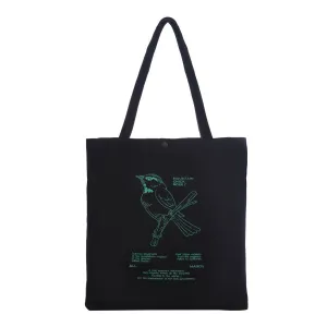 ALLMARCH TOTEBAG CHICKADEE BLACK