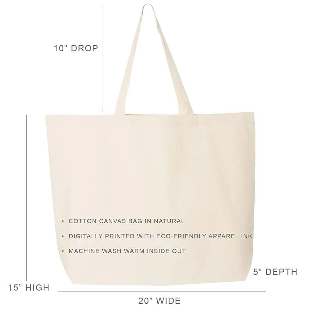Alpha Delta Pi Stylized Sorority Greek Letters Printed Canvas Bag