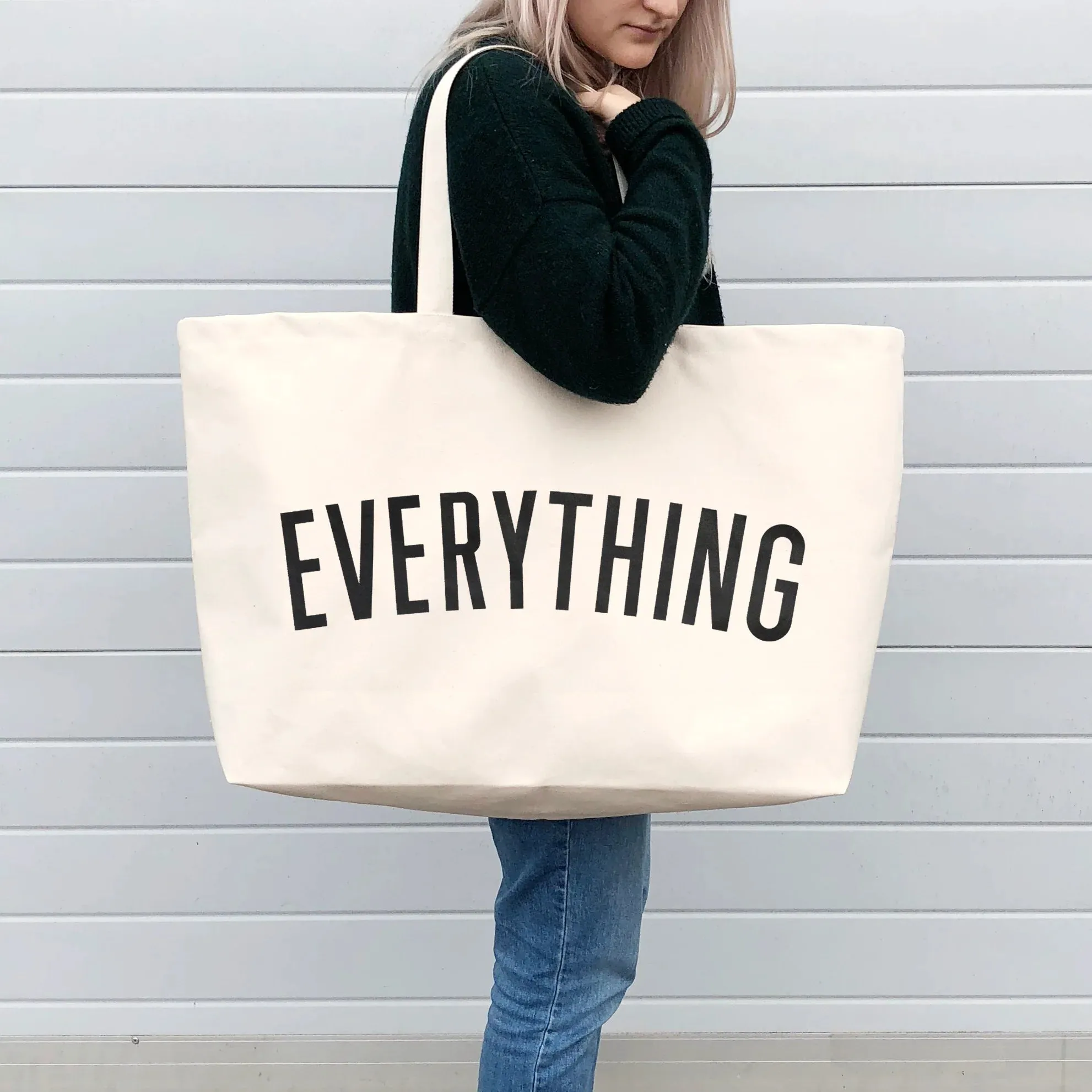 Alphabet Bag - Everything - Cream REALLY Big Bag