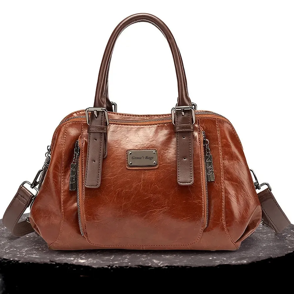 Alvienne’s Prestige Charm | Structured Leather Handbag