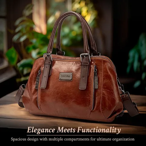 Alvienne’s Prestige Charm | Structured Leather Handbag