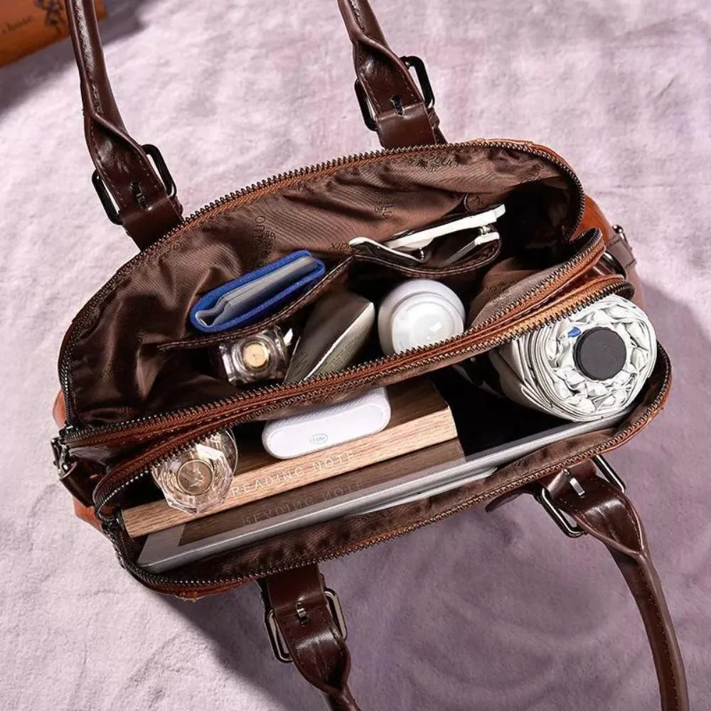 Alvienne’s Prestige Charm | Structured Leather Handbag