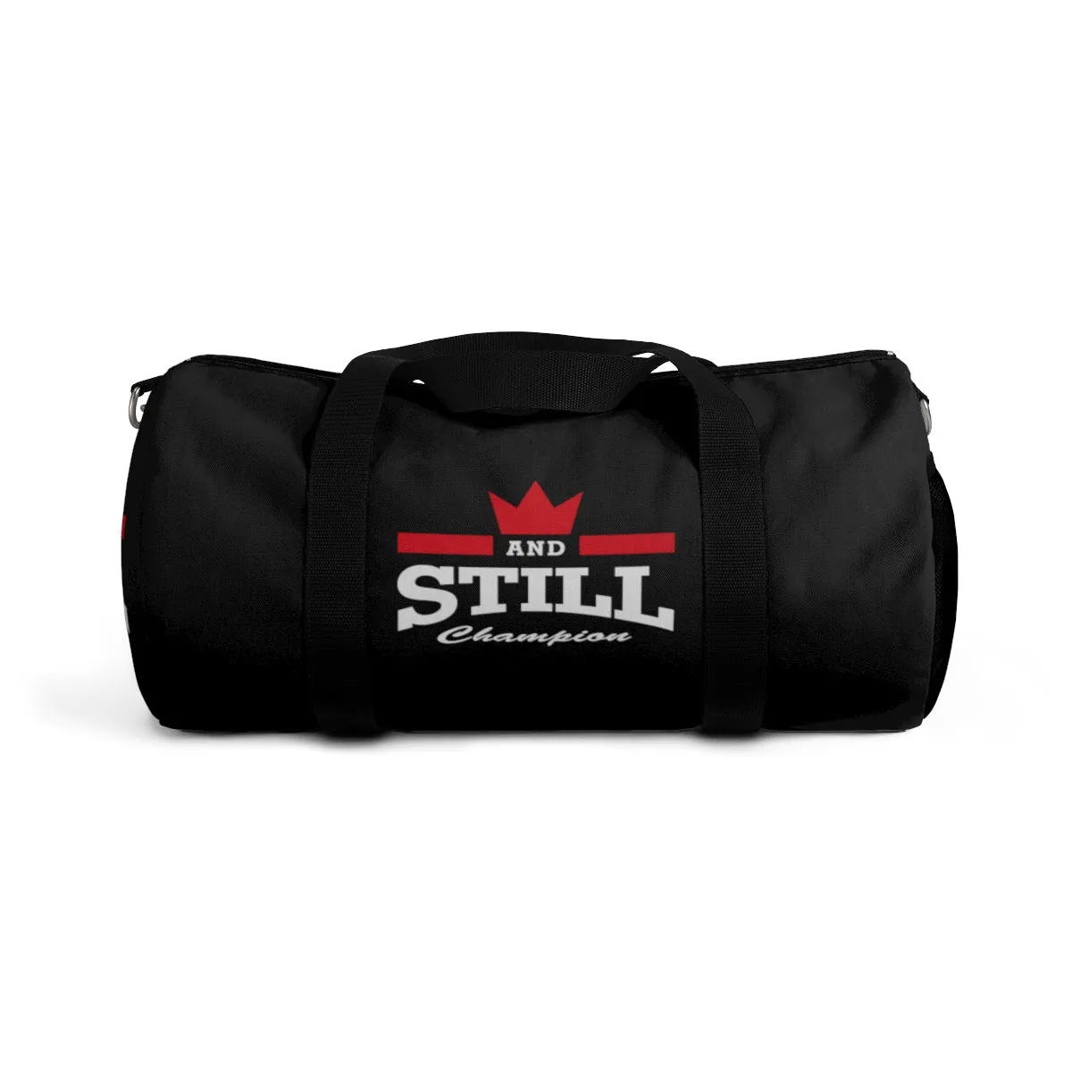And Still Champion™ black duffle bag - large; 23" long