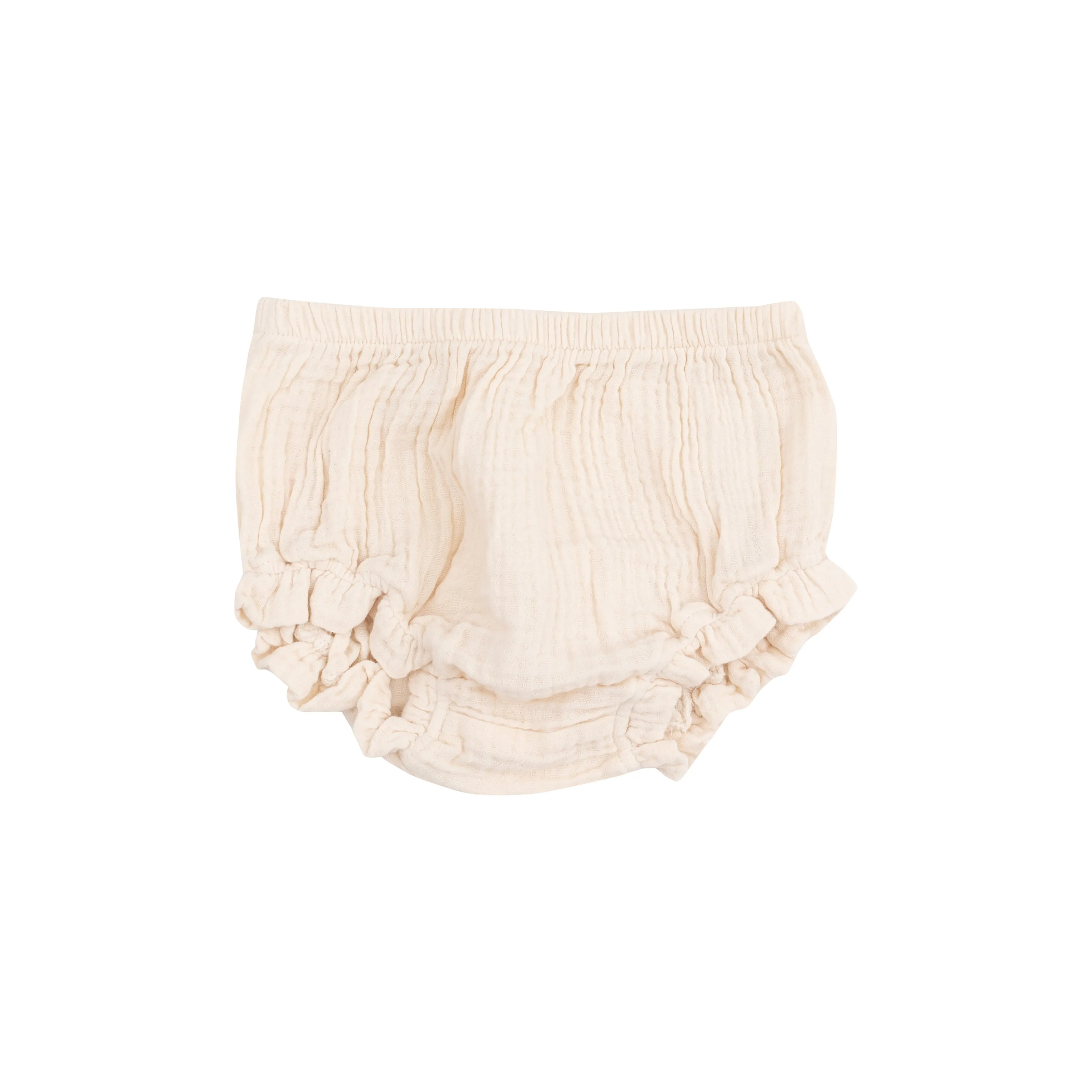Angel Dear || White Swan Ruffle Strap Smocked Top & Diaper Cover
