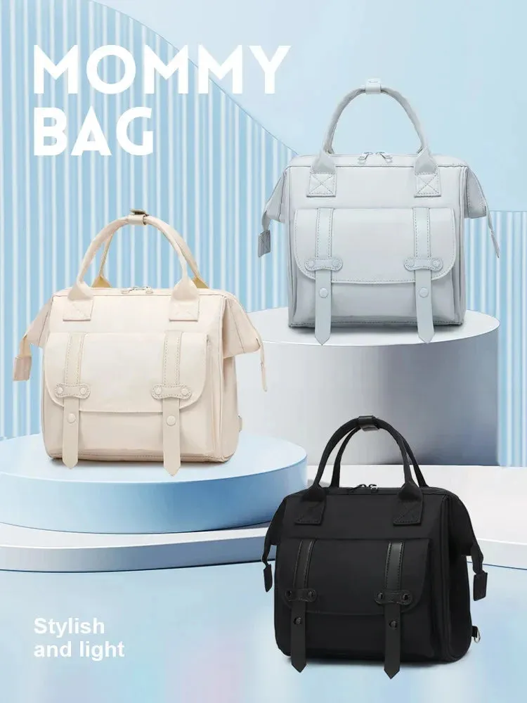 ANYMOM Mommy Diaper Bag Black Color Backpack Waterproof Handbag Fashion Mommy Shoulder Bag