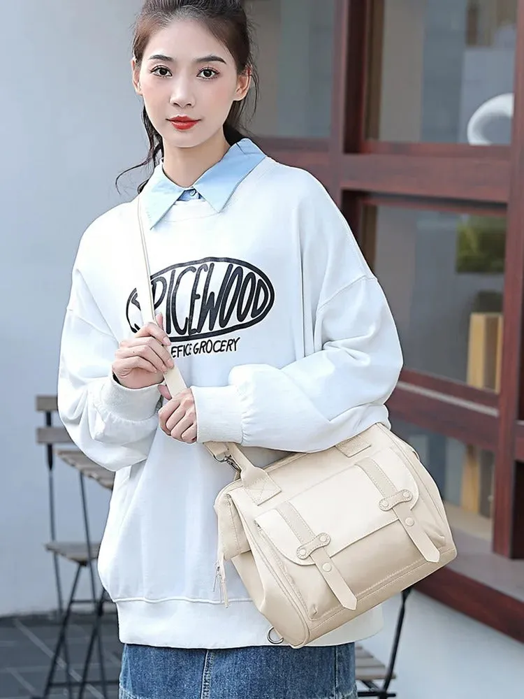 ANYMOM Mommy Diaper Bag Black Color Backpack Waterproof Handbag Fashion Mommy Shoulder Bag