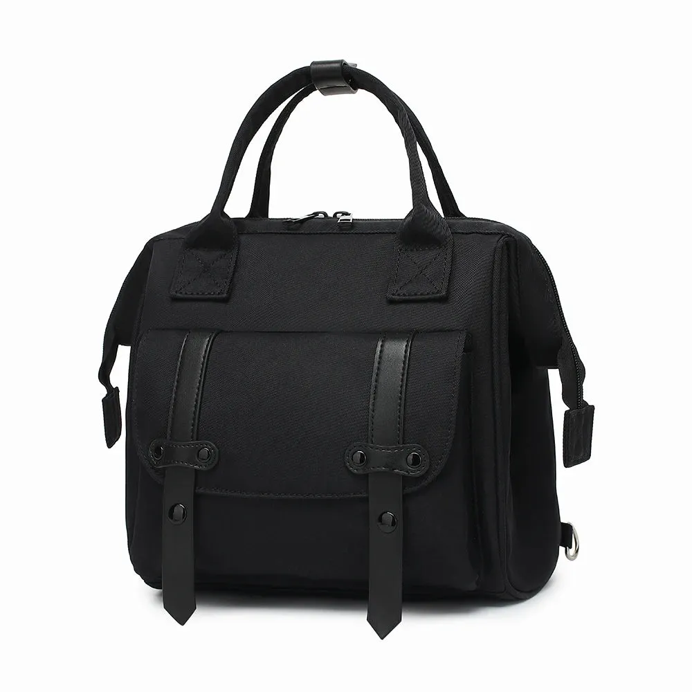 ANYMOM Mommy Diaper Bag Black Color Backpack Waterproof Handbag Fashion Mommy Shoulder Bag