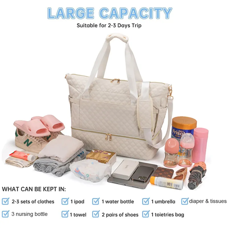 ANYMOM Mommy Diaper Bag Black Handbag 3 pcs Set with Multiple Pocket Design for Travel Outdoor Changing Fashion Mom Shoulder Bags