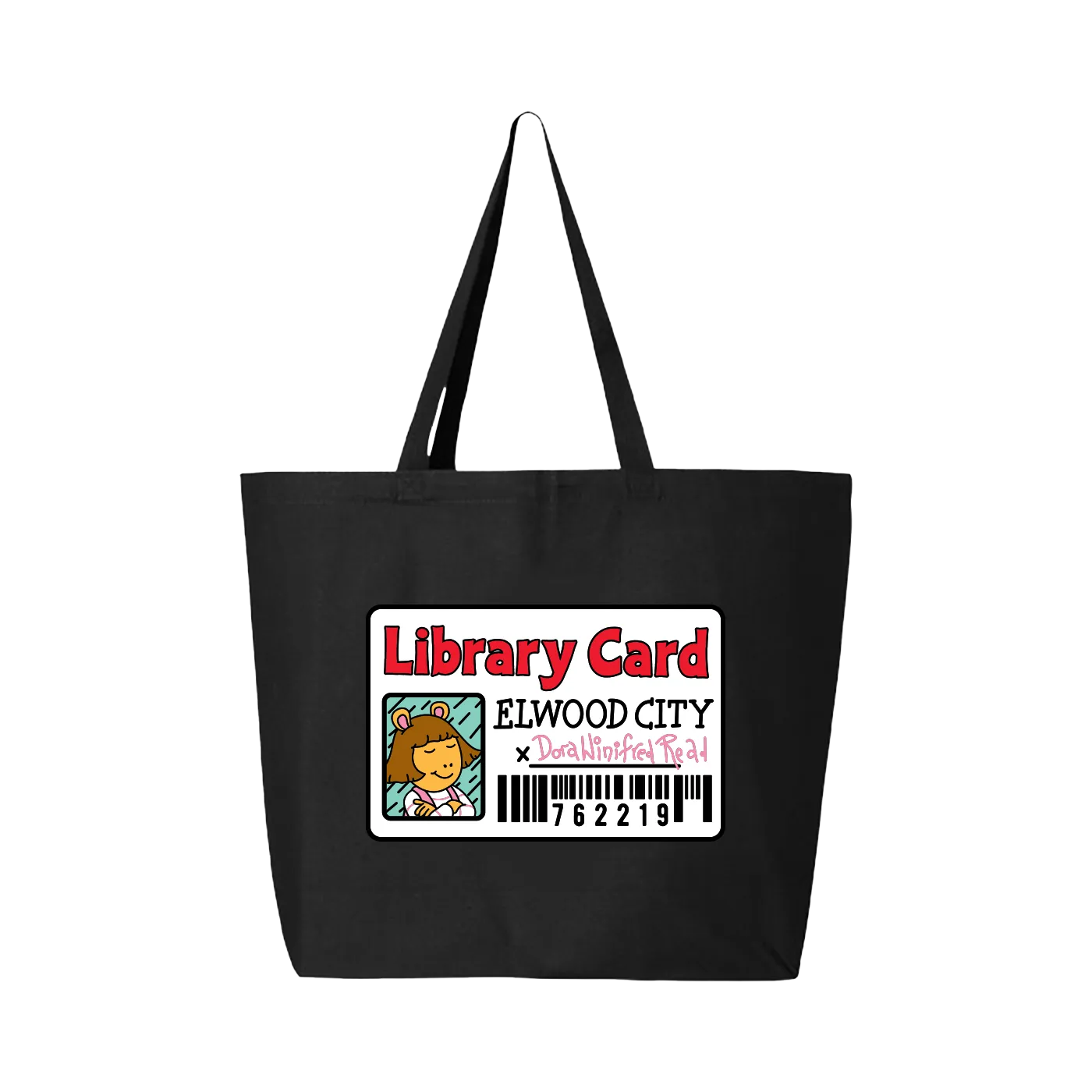 Arthur D.W. Library Tote Bag - Black