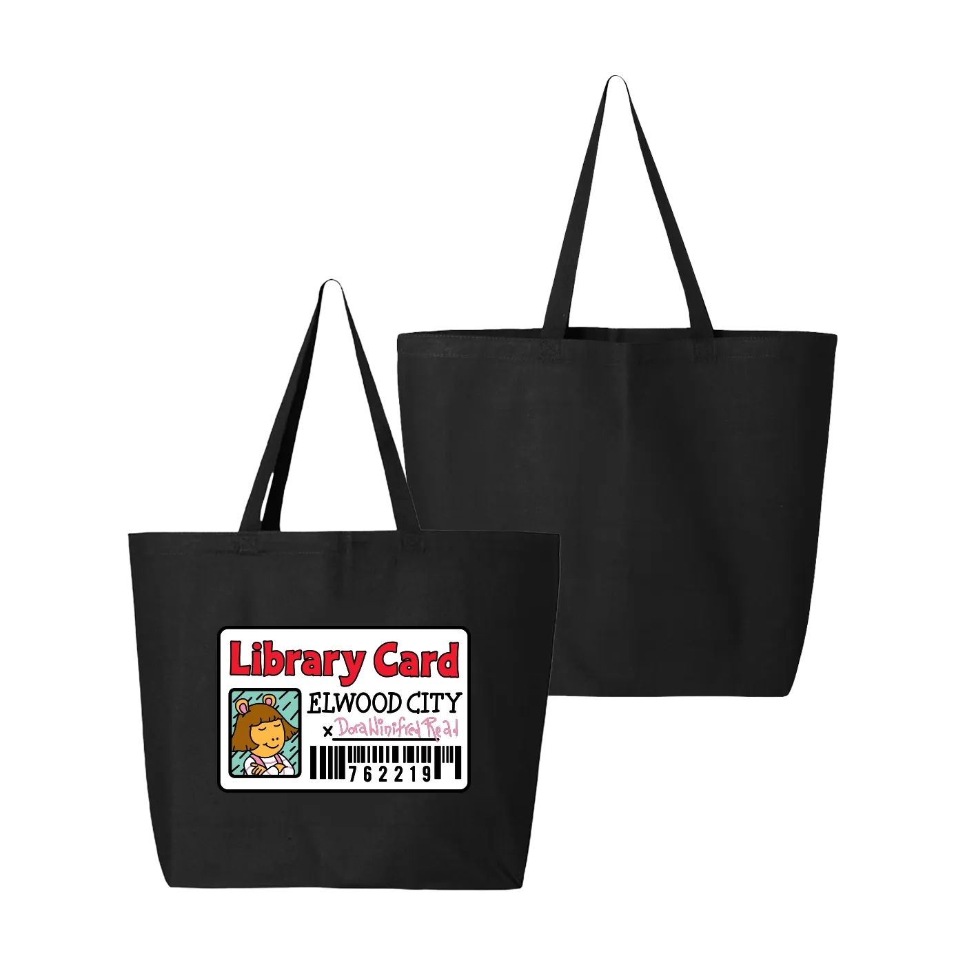 Arthur D.W. Library Tote Bag - Black