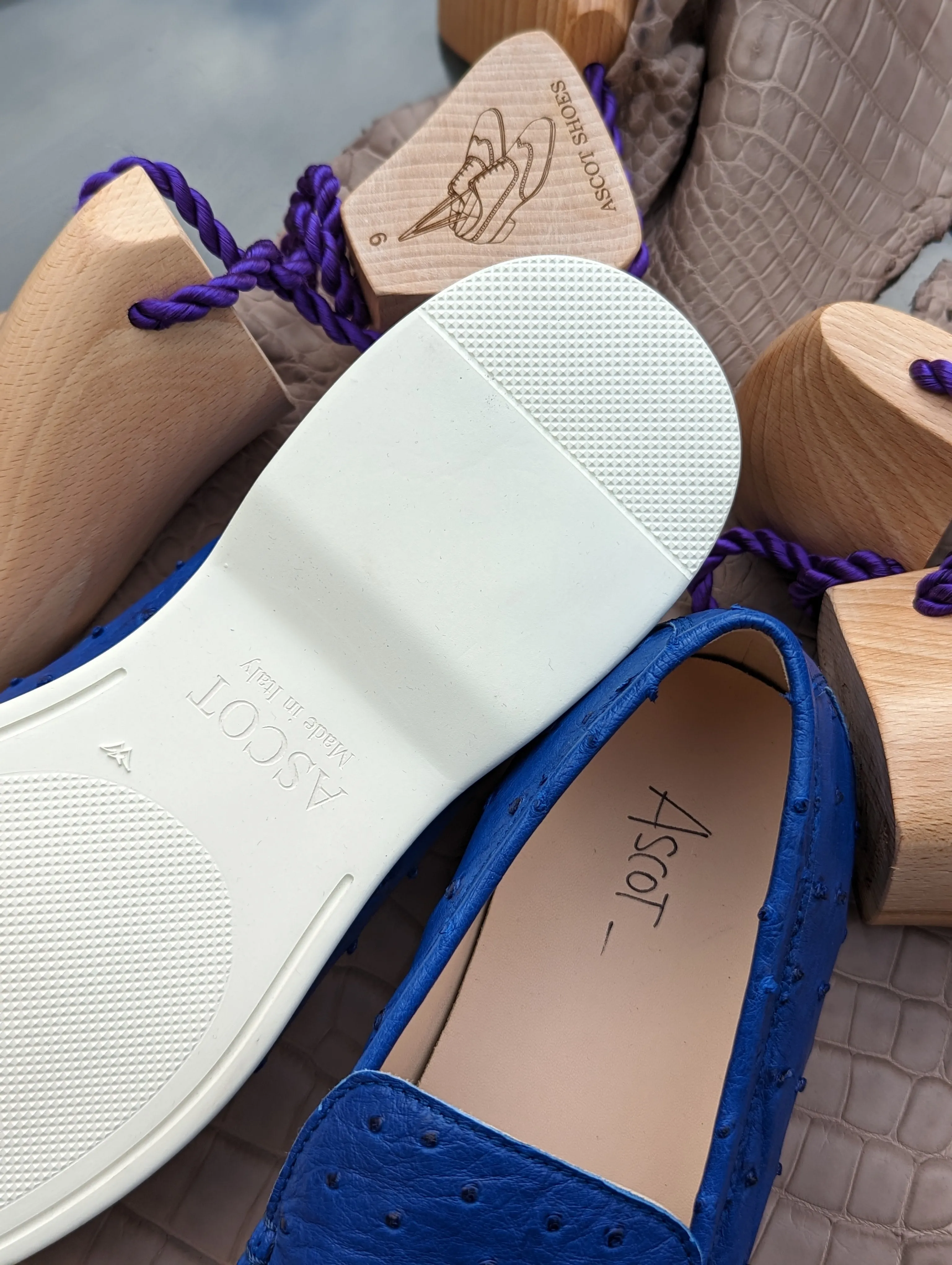 Ascot Cannes - Blue Ostrich