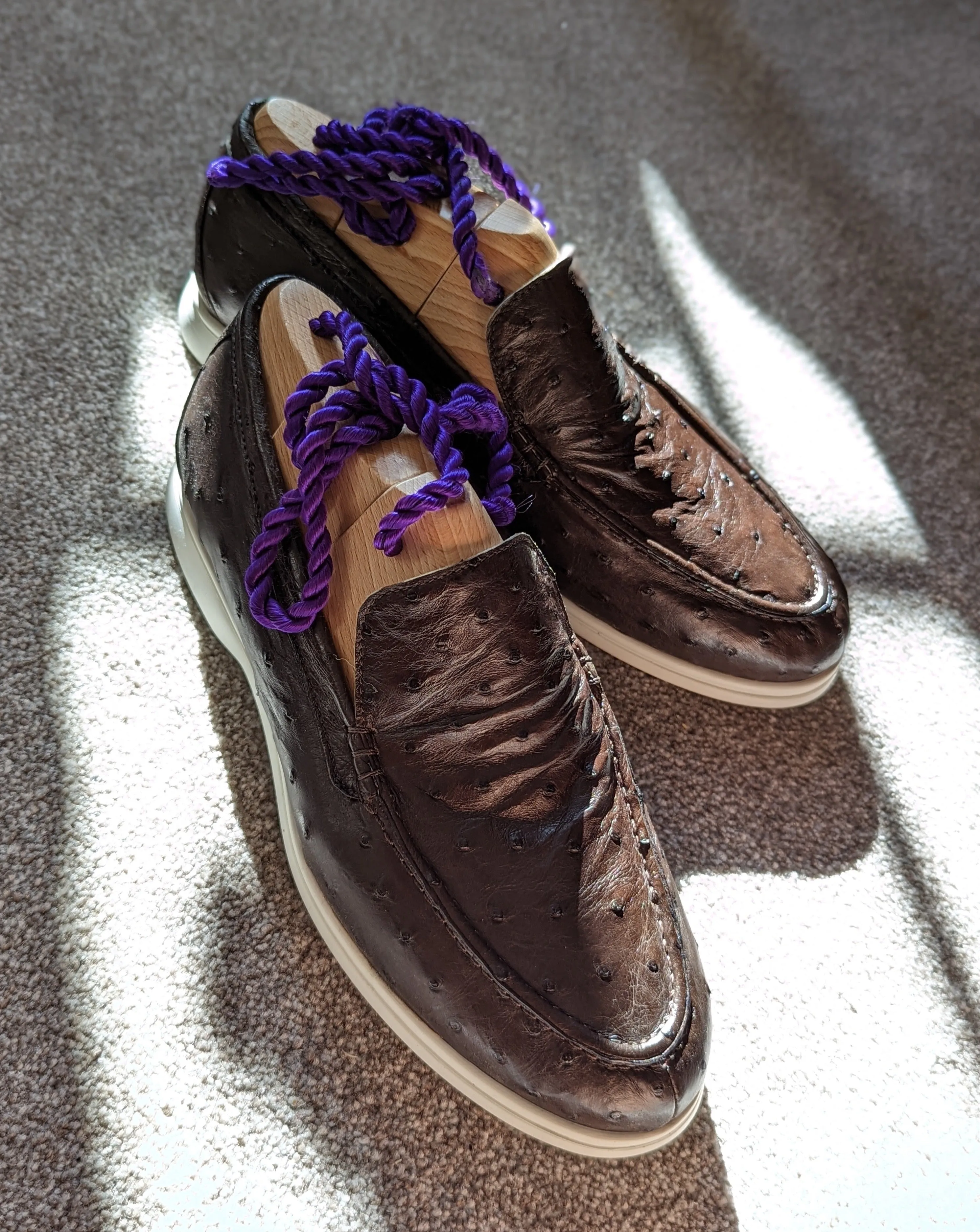 Ascot Cannes - Brown Ostrich