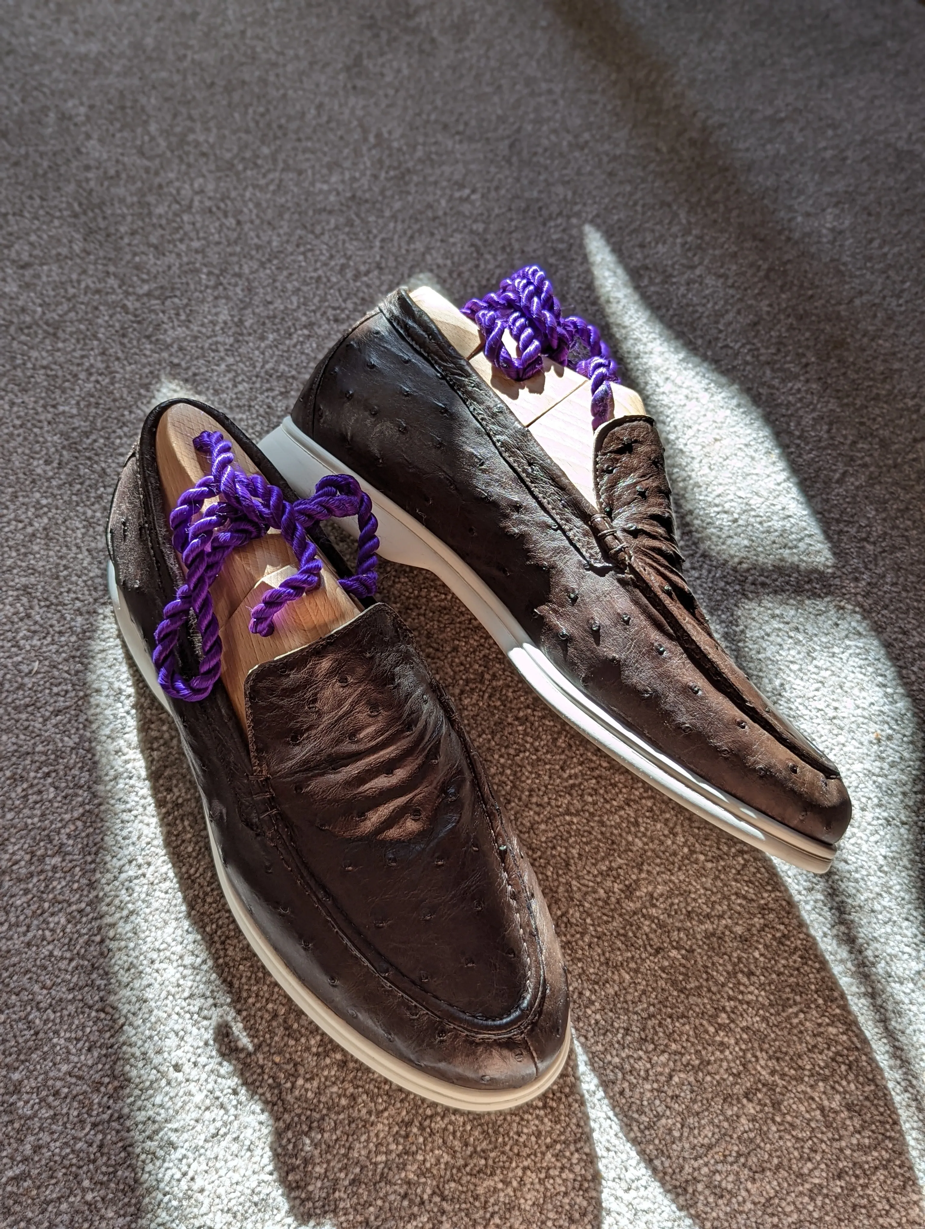 Ascot Cannes - Brown Ostrich