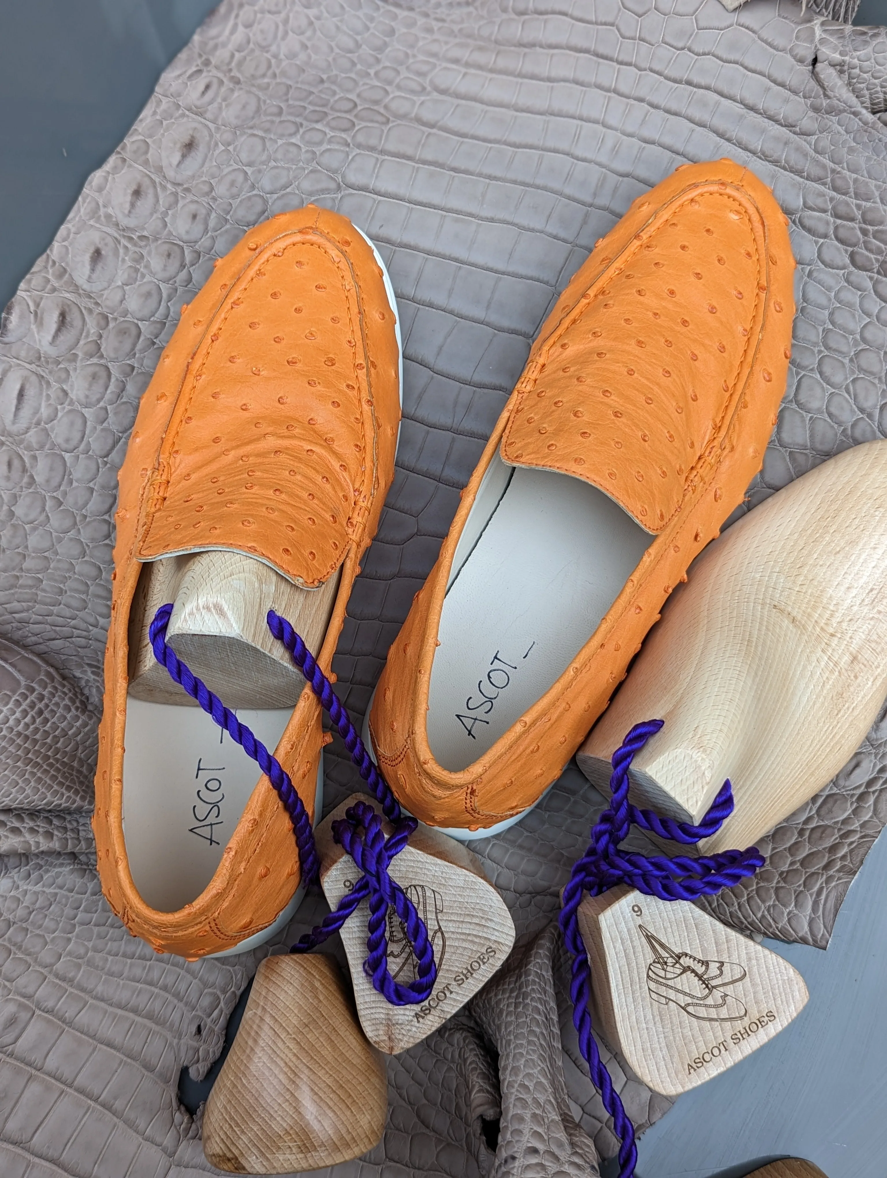 Ascot Cannes - Tan Ostrich