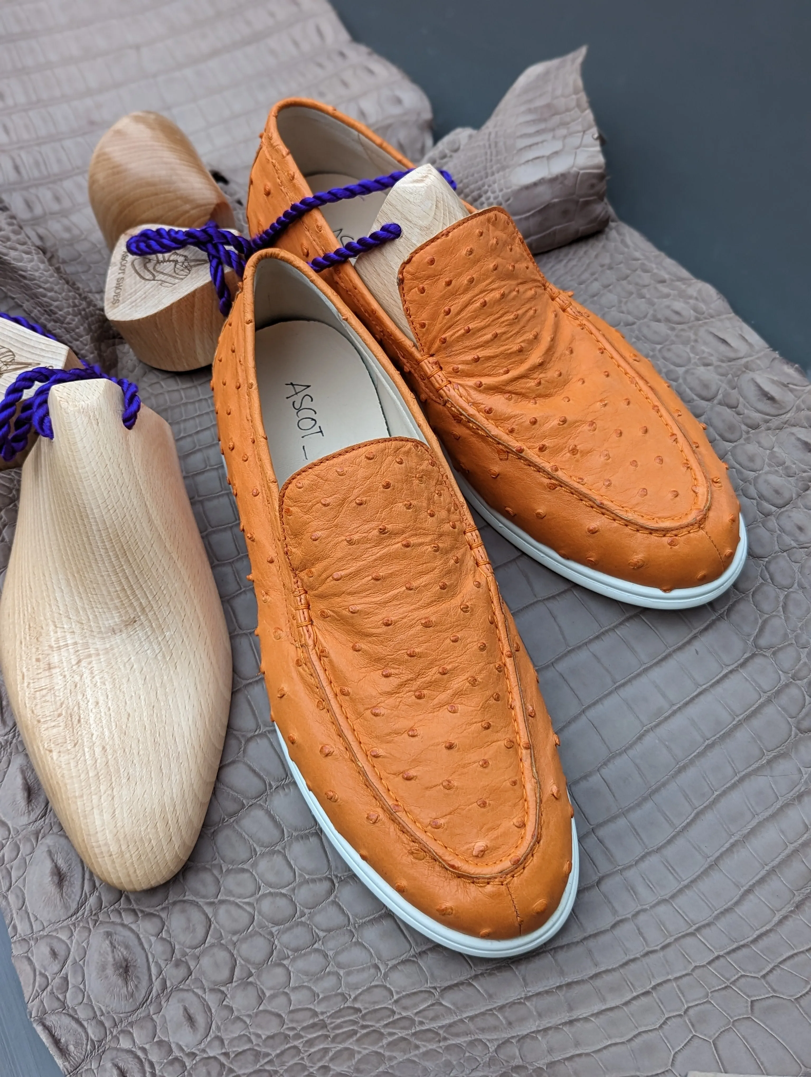 Ascot Cannes - Tan Ostrich