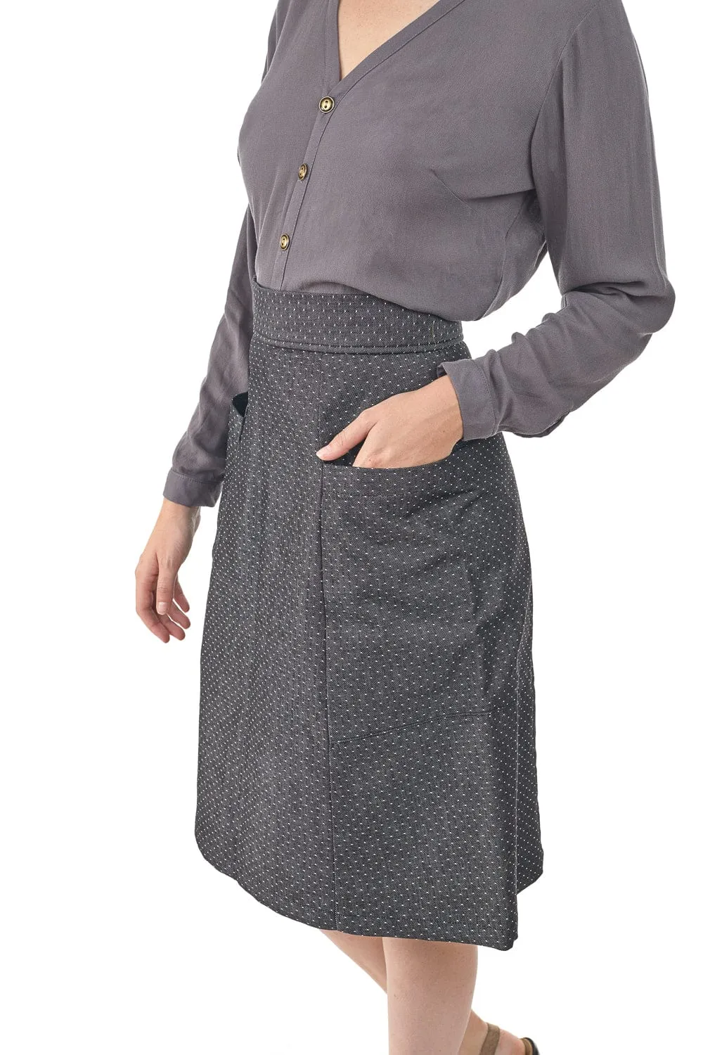 Atheno Skirt in Smoky Dot