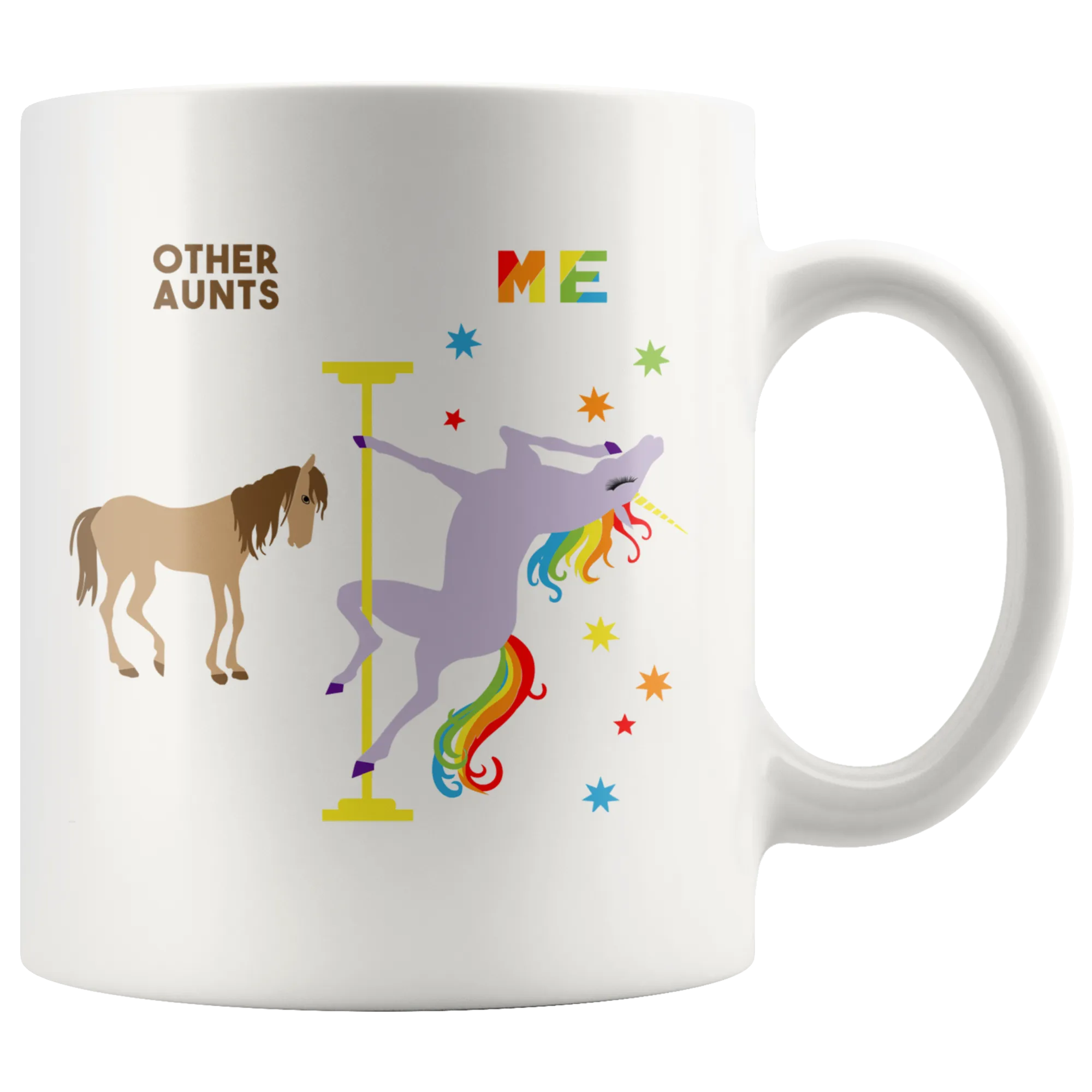 Aunt Gift for Aunt Mug Auntie Gifts from Niece Aunt Birthday Present Aunt Coffee Cup Aunt Gift from Nephew Pole Dancing Unicorn