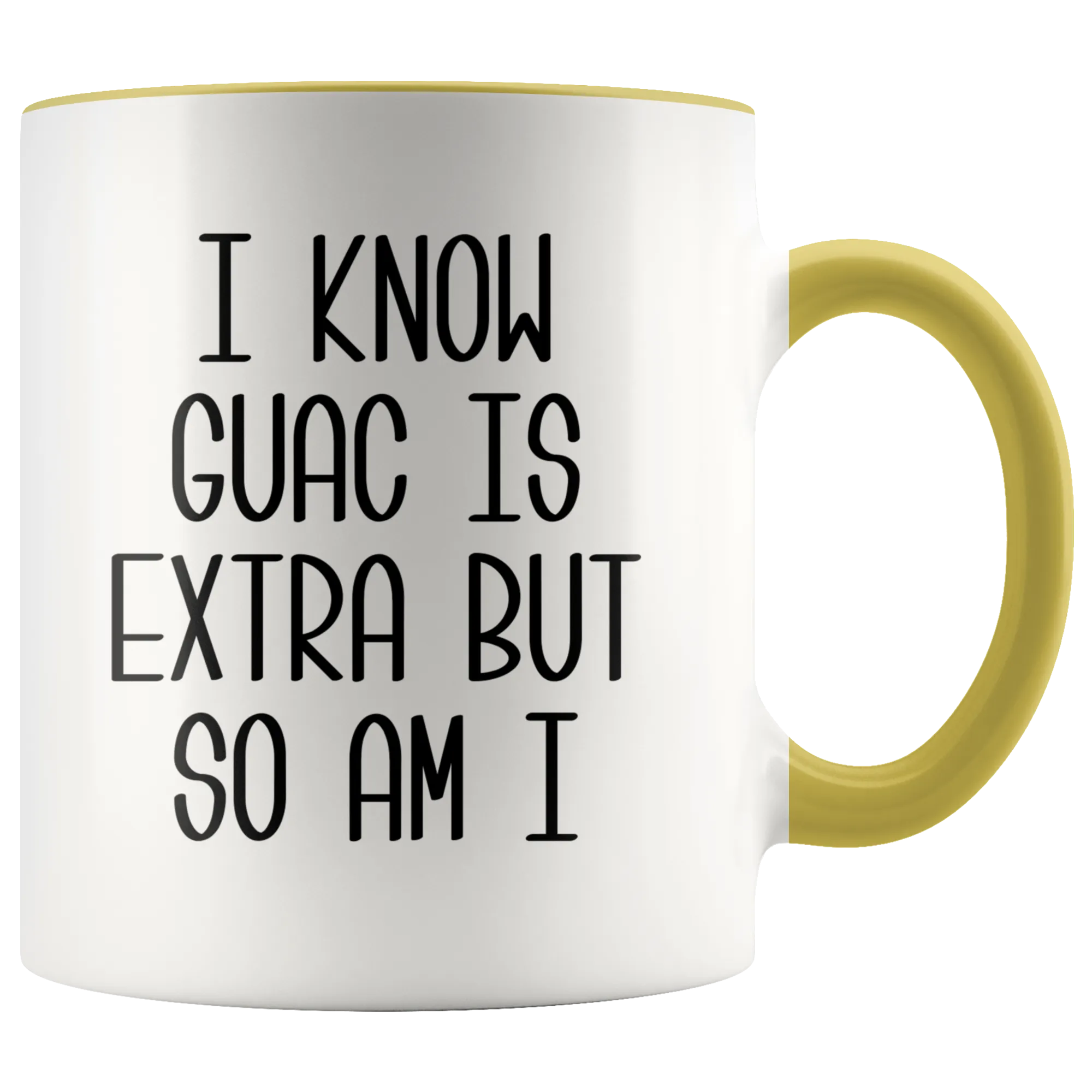 Avocado Mug Avocado Gifts Mugs with Sayings I Know Guac Is Extra AF Mug Funny Coffee Cup Guacamole Mugs with Quotes Funny Gifts for Friends