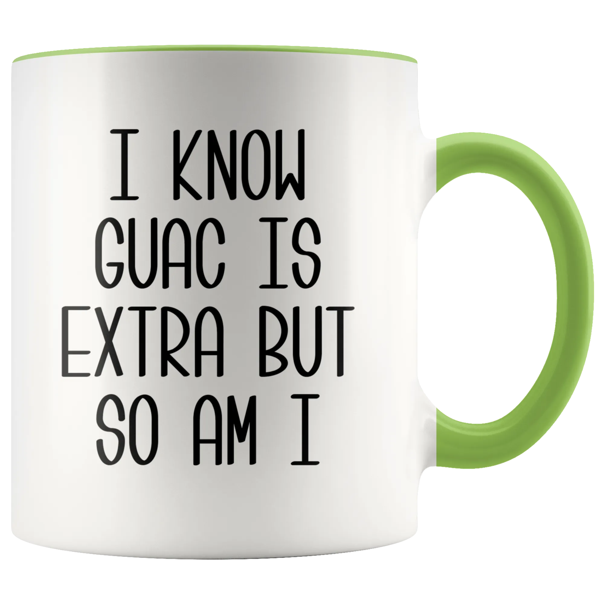 Avocado Mug Avocado Gifts Mugs with Sayings I Know Guac Is Extra AF Mug Funny Coffee Cup Guacamole Mugs with Quotes Funny Gifts for Friends