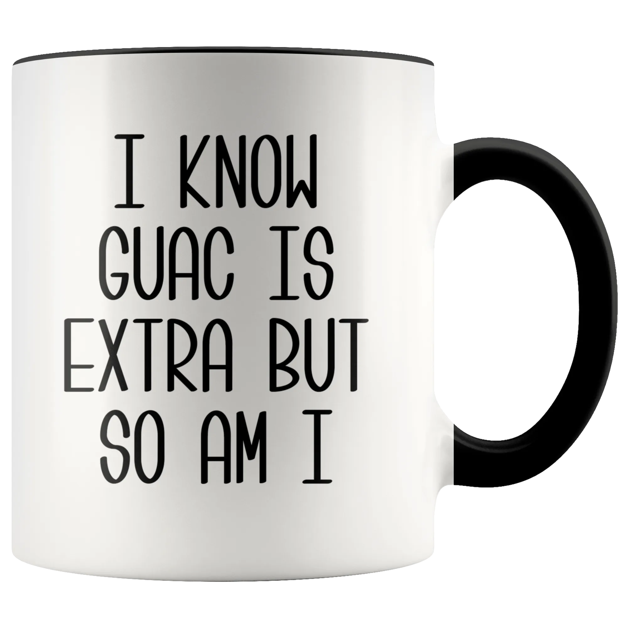 Avocado Mug Avocado Gifts Mugs with Sayings I Know Guac Is Extra AF Mug Funny Coffee Cup Guacamole Mugs with Quotes Funny Gifts for Friends