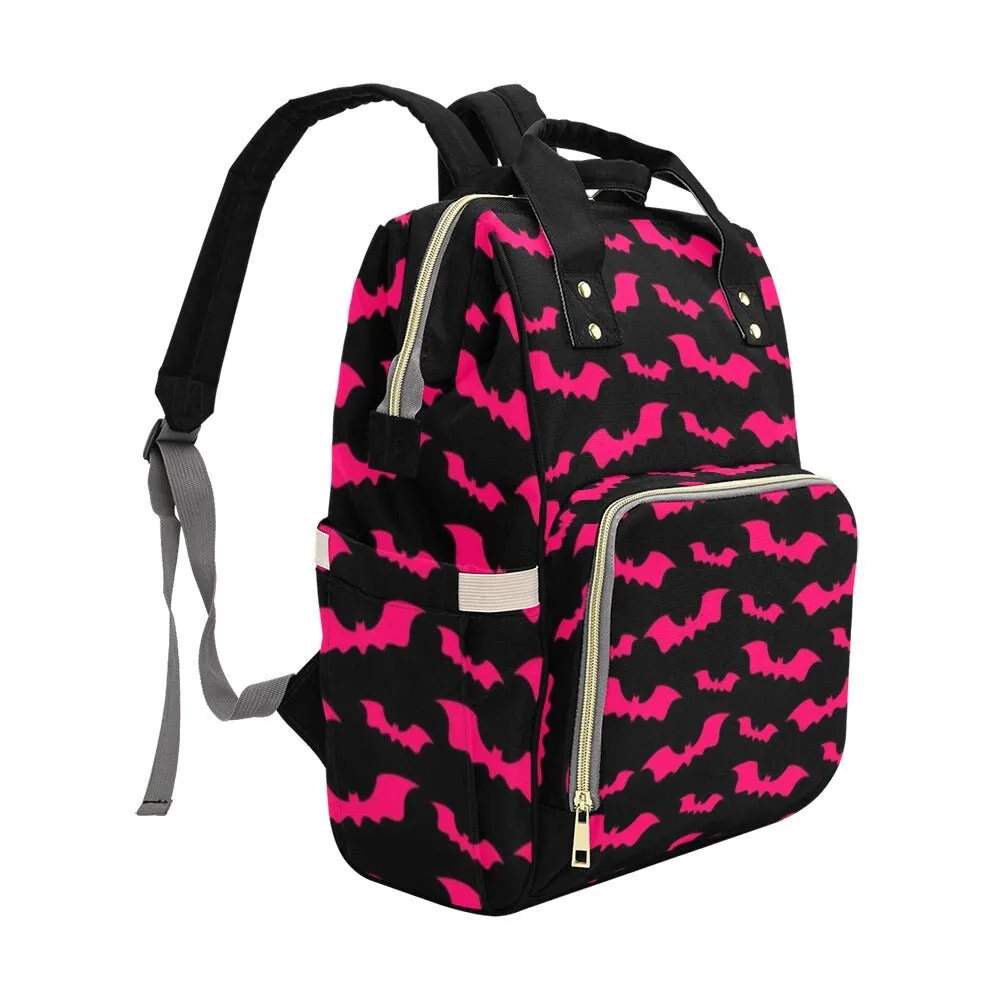 Baby Bat Diaper Nappy Bag Pastel Goth Baby Bag Goth Backpack Goth Purse Goth Baby Stuff Gothic Baby Stuff Horror Spooky Nursery Skull Baby