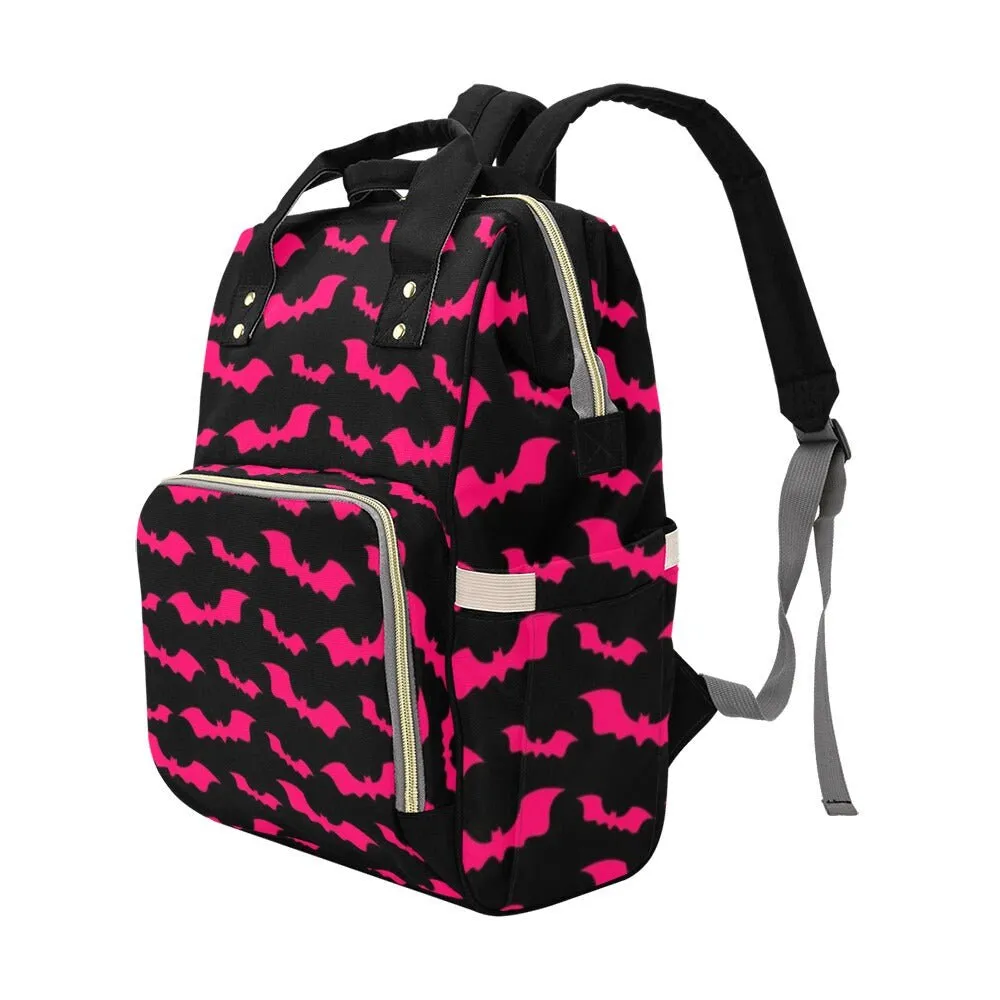 Baby Bat Diaper Nappy Bag Pastel Goth Baby Bag Goth Backpack Goth Purse Goth Baby Stuff Gothic Baby Stuff Horror Spooky Nursery Skull Baby