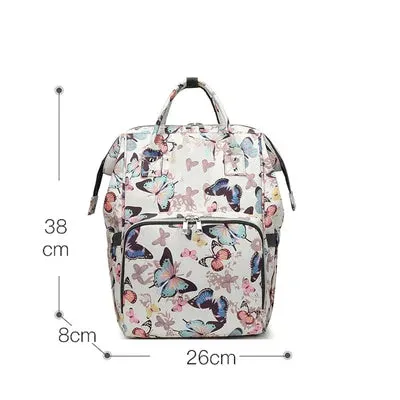 Baby Diaper Bag (Waterproof) Butterflies