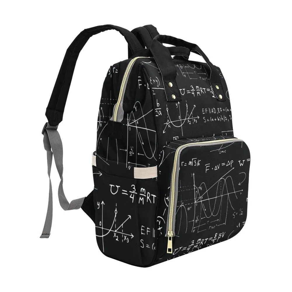 Baby Goth Diaper Nappy Bag Goth Math Baby Bag Goth Backpack Goth Purse Goth Baby Stuff Gothic Baby Stuff Horror Spooky Nursery Skull Baby