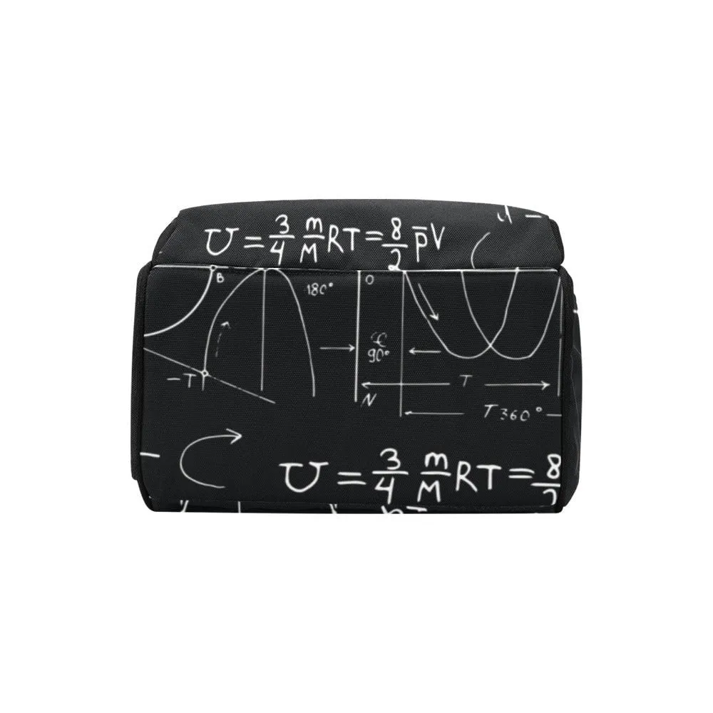 Baby Goth Diaper Nappy Bag Goth Math Baby Bag Goth Backpack Goth Purse Goth Baby Stuff Gothic Baby Stuff Horror Spooky Nursery Skull Baby