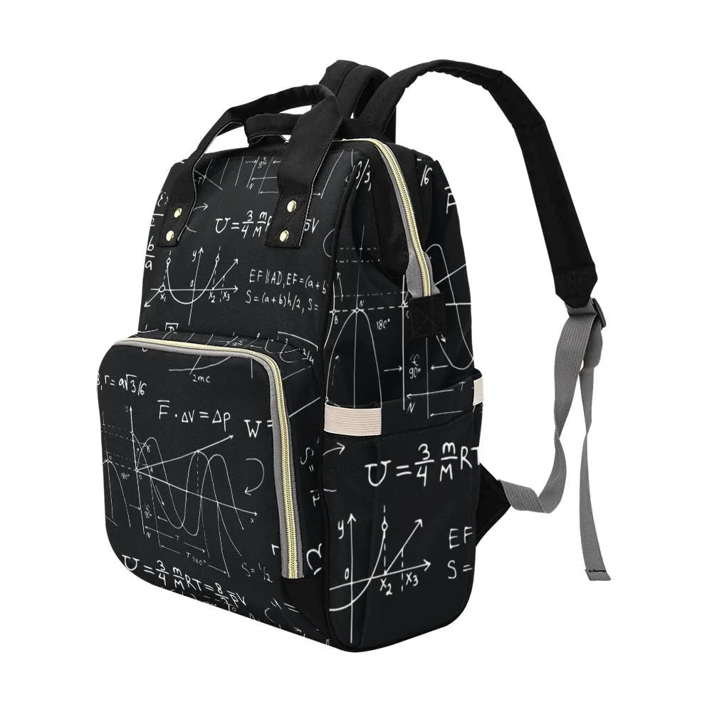 Baby Goth Diaper Nappy Bag Goth Math Baby Bag Goth Backpack Goth Purse Goth Baby Stuff Gothic Baby Stuff Horror Spooky Nursery Skull Baby