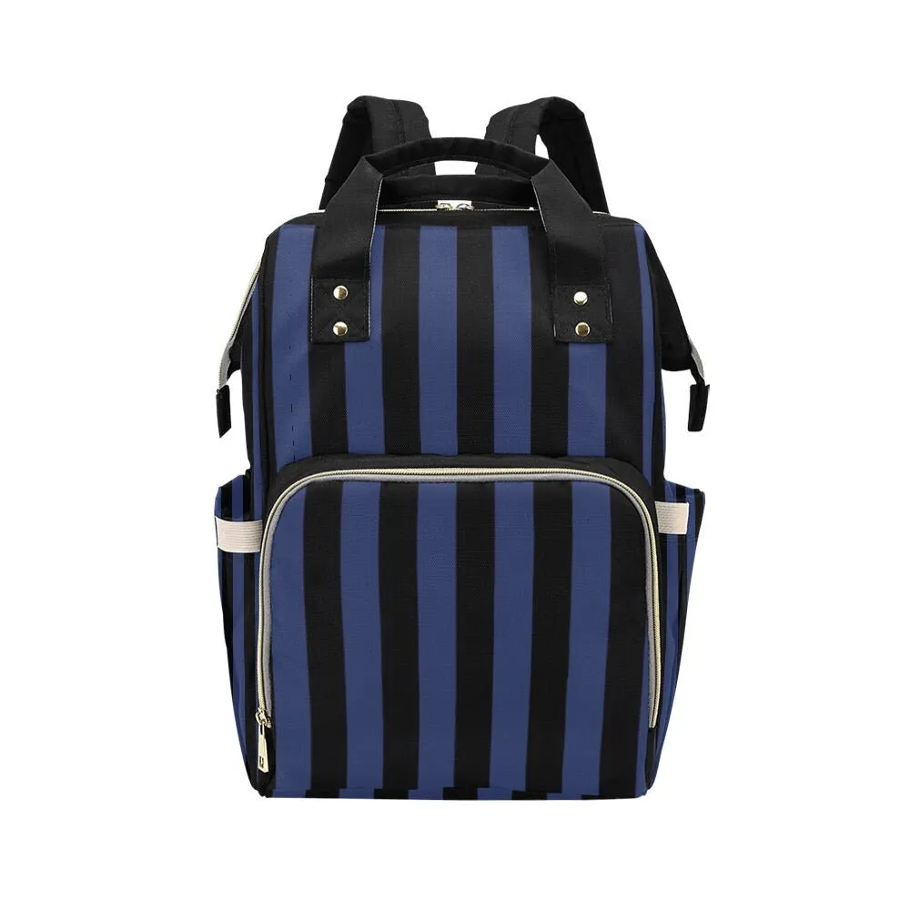 Baby Goth Striped Diaper Nappy Bag Goth Baby Bag Goth Backpack Goth Purse Goth Baby Stuff Gothic Baby Stuff Horror Spooky Nursery Skull Baby