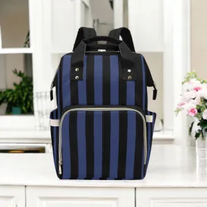 Baby Goth Striped Diaper Nappy Bag Goth Baby Bag Goth Backpack Goth Purse Goth Baby Stuff Gothic Baby Stuff Horror Spooky Nursery Skull Baby