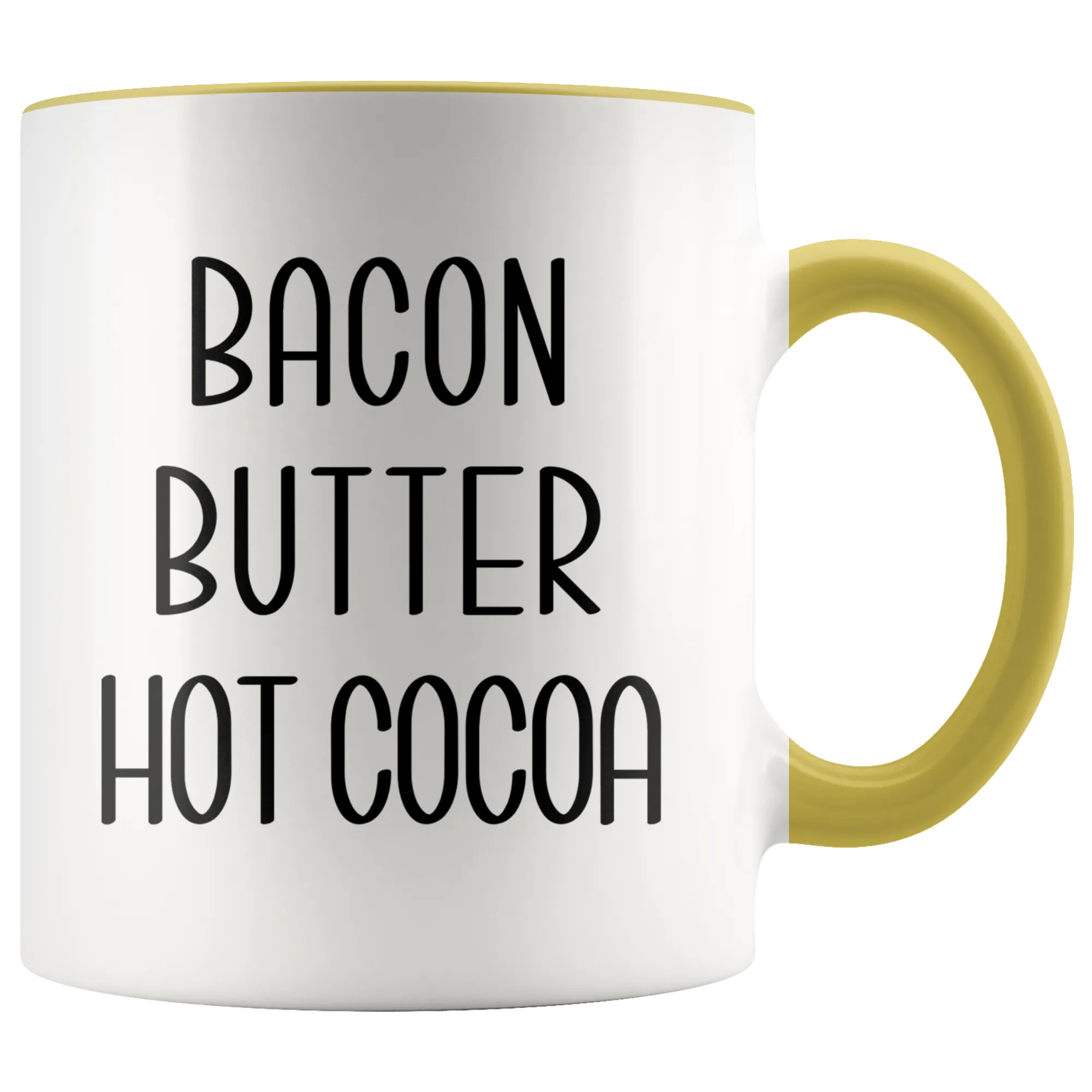 Bacon Butter Hot Cocoa Mug Winter Coffee Cup Christmas Gift for Men & Women